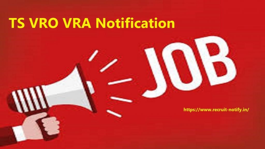 TS VRO VRA Notification 2024 Apply Online Eligibility Age Fee Importance Exam Date Details
