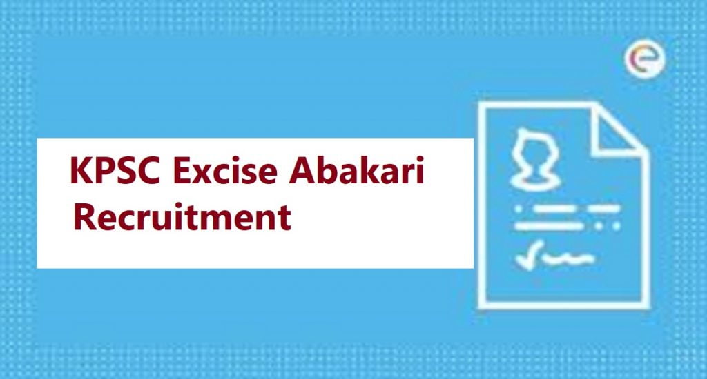KPSC Excise Abakari Recruitment 2024 Apply Online Eligibility Exam Date at www.stateexcise.kar.nic.in