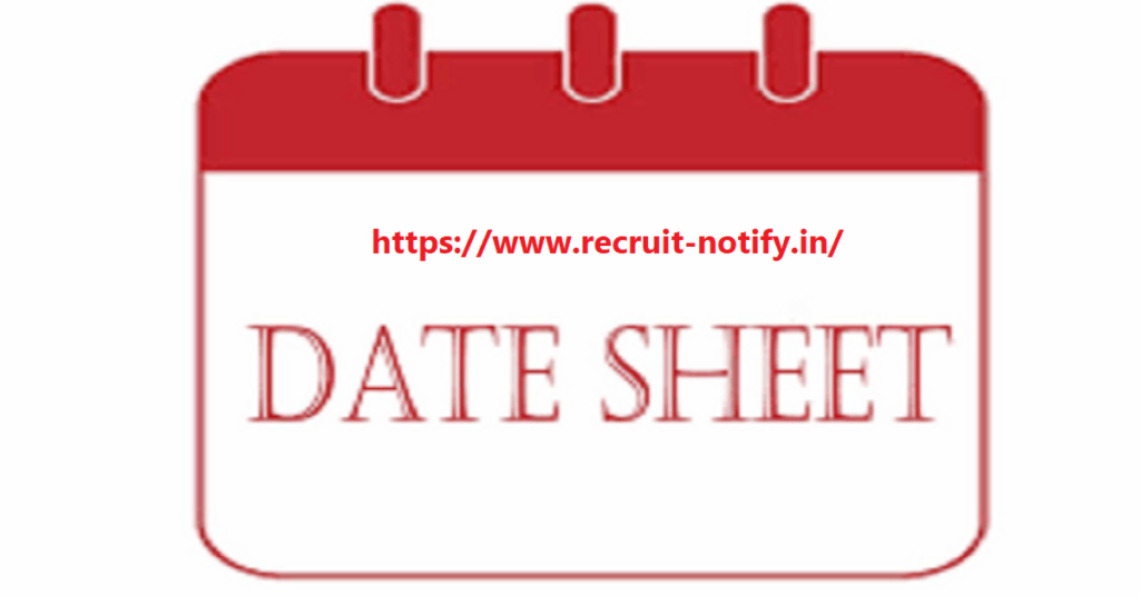 12th Date Sheet 2024, +2 Time Table 2024, Plus 2 Exam Date 2024
